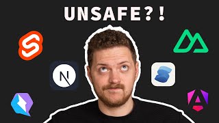 Are Frontend frameworks a security vulnerability by default [upl. by Kneeland66]