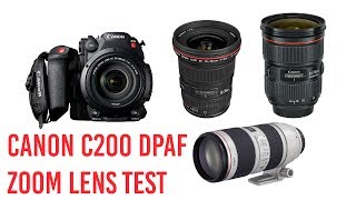 Canon C200 Zoom Lens Autofocus Test [upl. by Aicenet]