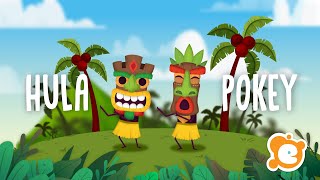 HULA POKEY  Hawaiian Hokey Pokey  ELF Learning [upl. by Nilloc]