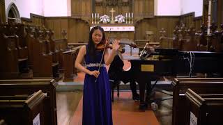 Keila Wakao violin Wieniawski [upl. by Ramedlab]