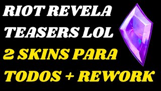 2 Novas Skins Grátis para Todos  Novo Rework no League of Legends [upl. by Hanus]