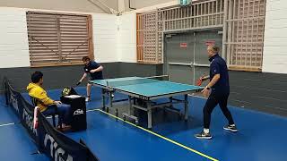 2024 NSW veterans table tennis div 1 Alex Tyson vs Waver Liu set 2 [upl. by Aruabea]