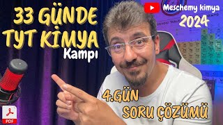 Atom ve Periyodik Sistem 1 Soru Çözümü  33 Günde TYT Kimya Kampı  9 Sınıf  4 gün [upl. by Nadya]