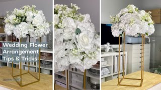 Wedding Flower Arrangement Tips amp Tricks  DIY  Tableclothsfactorycom [upl. by Audra]