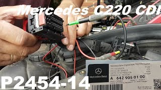 Mercedes C220 CDI error P2454 engine light on and limp mode Fault finding and repair [upl. by Tessil]