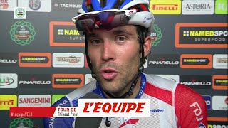 Pinot «La clé cétait dattaquer»  Cyclisme  T de Lombardie [upl. by Linnette]