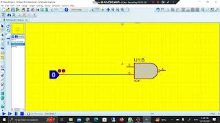 MAKING SR LATCH USING NAND GATE IN PROTEUS 8 PROFESSIONAL [upl. by Annahtur436]