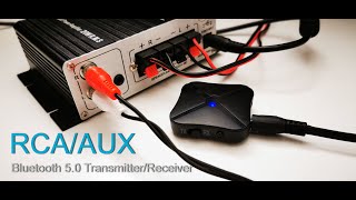 RCAAUX Bluetooth 50 ReceiverTransmitter [upl. by Lamahj]