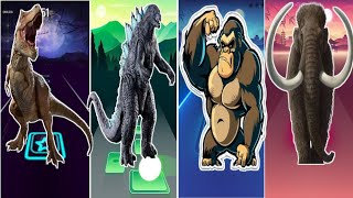 Jurassin world Tyrannosaurus Vs funny Godzila Vs Gorillas Vs Funny mammont  Coffin Dance Song [upl. by Assirod]