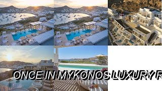 Once in Mykonos Luxury Resort Ornos Greece [upl. by Noeht]