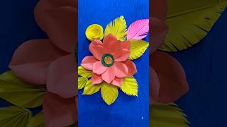 Beautiful and unique paper flower making 🌼 shortvideo ytshorts [upl. by Odlauso]