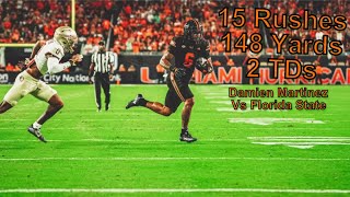 Damien Martinez highlights vs Florida State  CFB 2024 [upl. by Ehttam]