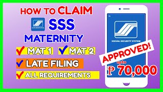 How to Apply SSS Maternity Benefit  SSS MAT 1 MAT 2 Maternity Late Filing Online [upl. by Nevah]