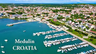 Medulin Istria Croatia  drone view 4K [upl. by Pelage439]