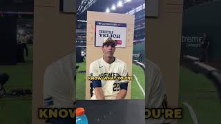 Christian Yelich on the Brewers rookies shorts short shortsvideo brewers yelich [upl. by Nakeber]