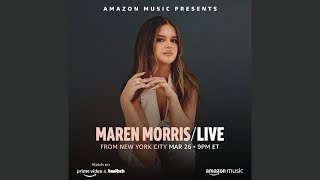 Maren Morris LIVE From New York PreShow Hosted by Kelly Sutton and Amber Anderson [upl. by Yrreb624]