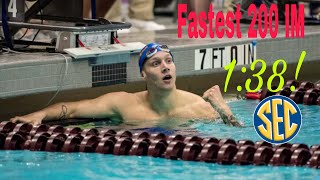 Caeleb Dressel Top 2 Fastest 200 IM [upl. by Yssak]