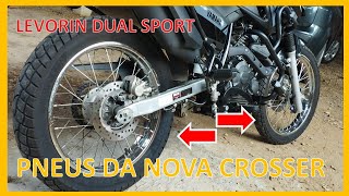 PNEUS DA CROSSER 150  Levorin  Metzeler [upl. by Yenahpets]