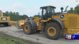 Construction worker stops man from attacking others [upl. by Dunc316]