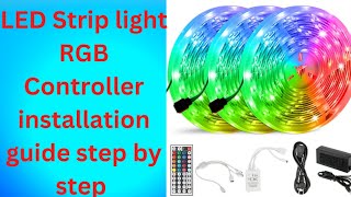 LED Strip light RGB Controller instructions guide step by steprgelectronicworld [upl. by Hanforrd429]