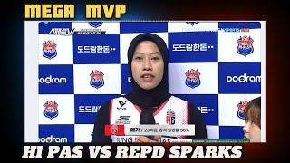 HI PASS VS RED SPARKS MEGA MVP  HAJAR HI PASS 30 DI KANDANG [upl. by Loydie315]