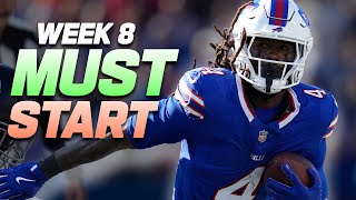 Who to Start and who to Sit in Week 8  NFL Fantasy Live [upl. by Naujaj364]