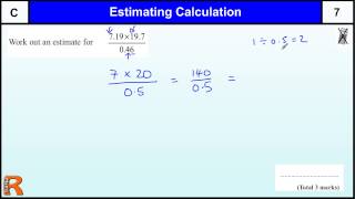 Estimating calculations GCSE Maths Foundation revision Exam paper practice amp help [upl. by Garretson]