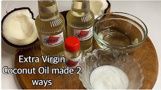 Homemade Virgin Coconut Oil Cold Pressed and Pure made 2 ways [upl. by Teodoro]