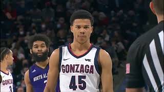 Gonzaga vs North Alabama 12282021 [upl. by Notwen]