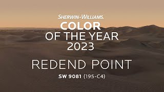 SherwinWilliams 2023 Color of the Year  Redend Point [upl. by Nnayecats]