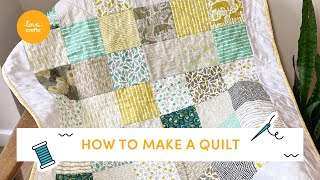 Ultimate Beginners guide to making a Quilt  Step by step tutorial [upl. by Nyasuh839]