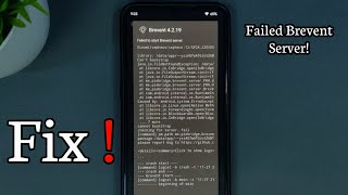 Fix Error Brevent Failed To Start Brevent Server [upl. by Rehpetsirhc588]