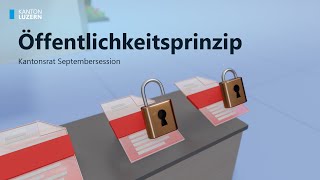 Kanton Luzern Parlament stimmt dem Öffentlichkeitsprinzip zu [upl. by Still667]