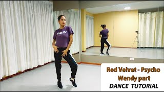 레드벨벳 RED VELVET  Psycho  DANCE TUTORIAL 웬디 WENDY part  SLOWMIRROR [upl. by Sheply]