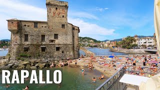 RAPALLO Liguria Italy walking tour in 4k ☀️ Ultra HD [upl. by Nawyt]