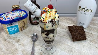 Boozy Rum Chata Chocolate Sundae [upl. by Forsyth]