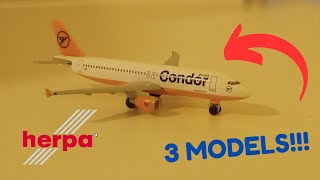 Opening 3 Herpa Wings 1500 scale models Part 1 [upl. by Essej]