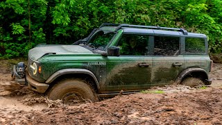 2022 Ford Bronco Everglades  Mud OFFROAD Test drive [upl. by Oinesra468]