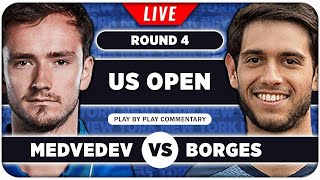 MEDVEDEV vs BORGES • US Open 2024 • LIVE Tennis Play by Play Stream [upl. by Ahsena]