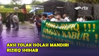 Aksi Tolak Isolasi Mandiri Rizieq Shihab [upl. by Flam]