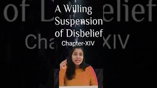 willing Suspension of DisbeliefBiographia Literaria literarytheory literary education [upl. by Yelkao644]