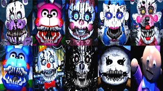 Babys Nightmare Circus ALL JUMPSCARES [upl. by Jacquenette]