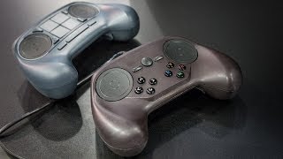 Valves Steam Controller Prototype HandsOn at GDC 2014 [upl. by Leveridge]