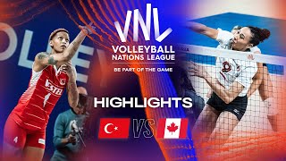 🇹🇷 TUR vs 🇨🇦 CAN  Highlights Week 2  Womens VNL 2023 [upl. by Eineeuq]