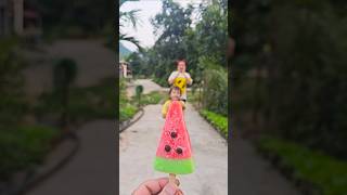 Kind girl eating watermelon ice cream 🍧 watermelon ice cream 🍓 eye candy shorts [upl. by Xavier]