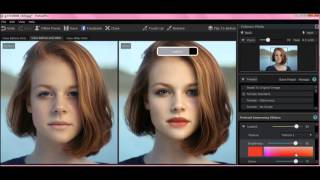 PortraitPro 15  Lesson 2 Face Sculpt Eyes Lips amp Makeup [upl. by Anderea]