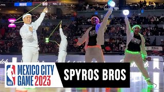 Spyros Bros New Halftime Show 2023 in NBA Mexico [upl. by Brandenburg]