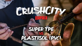 Rapala®  CrushCity™ Super TPE vs PVCPlastisol Breakdown CANADA [upl. by Oraneg]