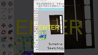 Simetría a un Objeto en Sketchup  Espejo o Mirror [upl. by Airbma]