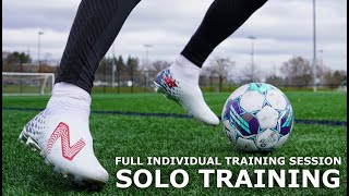 How To Train SOLO  Full Individual Training Session For Footballers [upl. by Jeanie285]